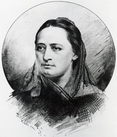 Retrato de Bozena Nemcova de Unknown artist