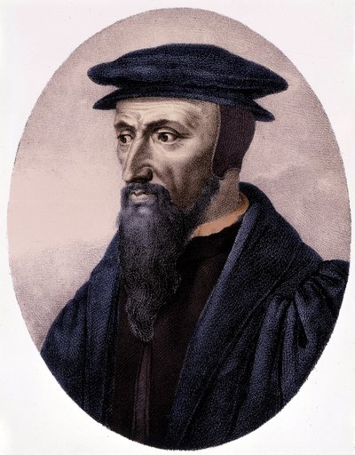 Retrato de Calvino (1509 - 1564). de Unknown artist