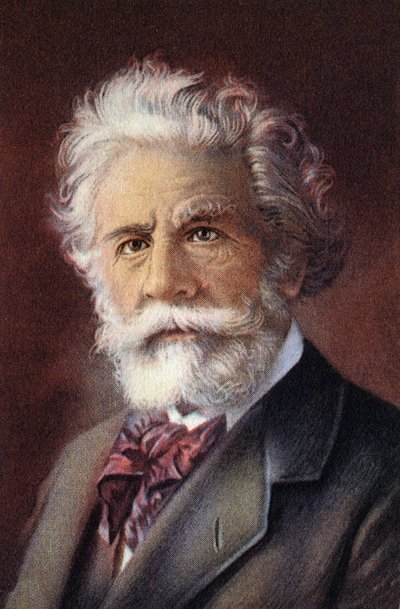 Retrato de Camille Flammarion, astrónomo y periodista científico francés. de Unknown Artist