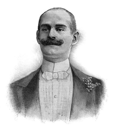 Retrato de Camille Perier (Kam-Hil) (Kam Hil) (1856-1935) artista de cabaret y cantante inglés - Grabado de 1882 de Unknown artist
