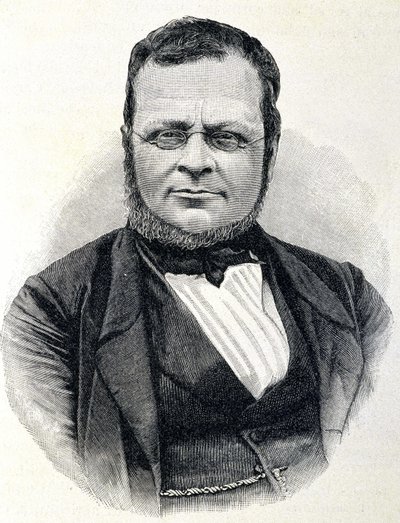 Retrato de Camillo Benso, Conde de Cavour (1810-1861), estadista italiano, después de una foto de 1860 de Unknown artist