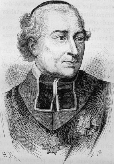 Retrato del Cardenal Joseph Fesch (1763 - 1839). Grabado de finales del siglo XIX en "Histoire de France" de H. Martin. de Unknown artist