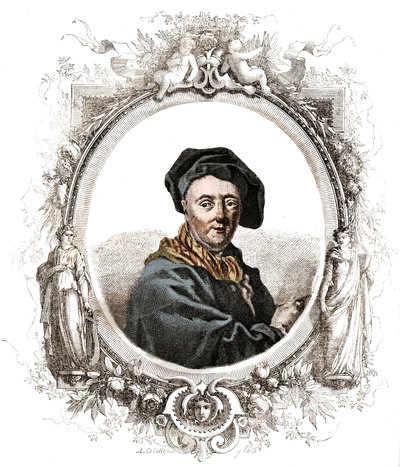 Retrato de Carle Van Loo (1705-1765) pintor francés. de Unknown artist