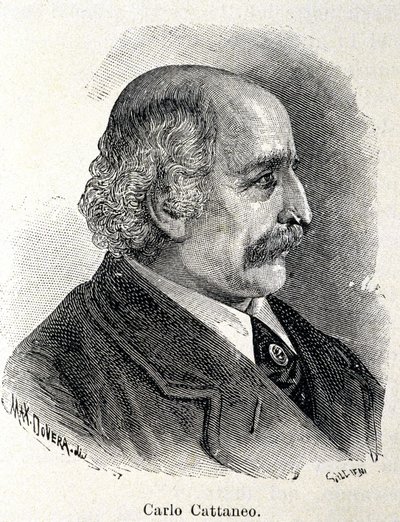 Retrato de Carlo Cattaneo (1801-1869) de Unknown artist