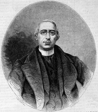 Retrato de Carlo Passaglia (1812-1887), eclesiástico italiano, partidario de la unidad de Italia. Grabado en "Le Monde Illustré" n°240 del 16 de noviembre de 1861. de Unknown artist