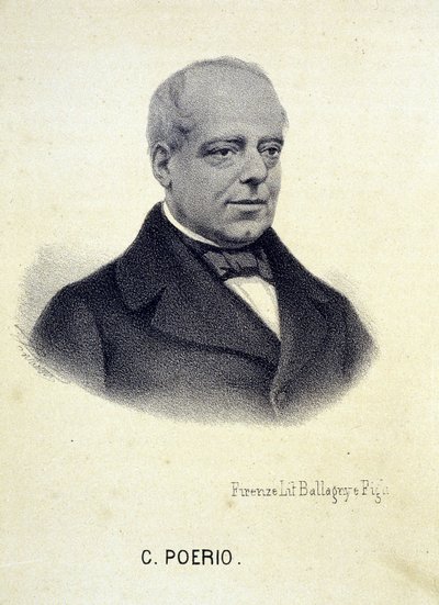 Retrato de Carlo Poerio (1803-1867), revolucionario italiano de Unknown artist