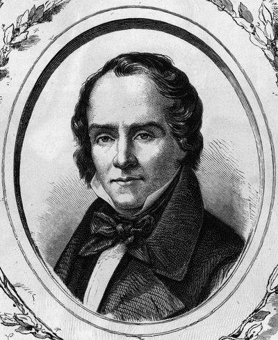 Retrato de Casimir Delavigne, poeta y dramaturgo francés (1793-1843). Grabado de 1866 de Unknown artist