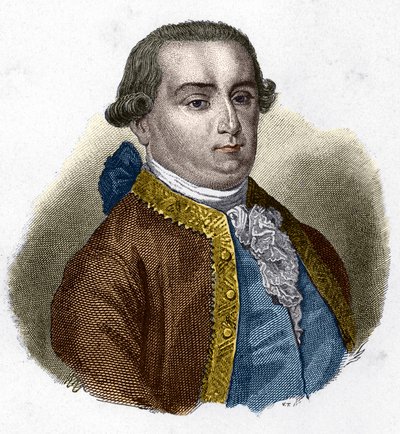 Retrato de Cesare Bonesana, Marqués de Beccaria (1738 - 1794), jurista italiano de Unknown artist