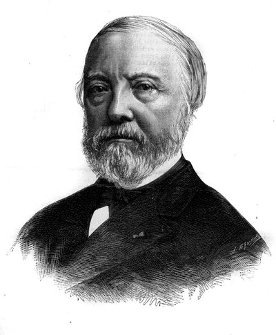 Retrato de Charles Blanc (1813-1882), crítico de arte y académico francés. Grabado en “Le Monde Illustré” n°1294 del 21 de enero de 1882 de Unknown artist