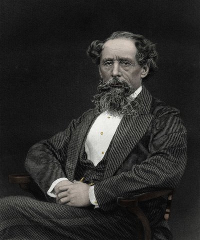 Retrato de Charles Dickens (1812-1870), escritor inglés. de Unknown artist