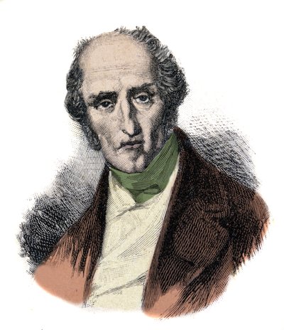 Retrato de Charles Fourier, teórico socialista francés de Unknown artist