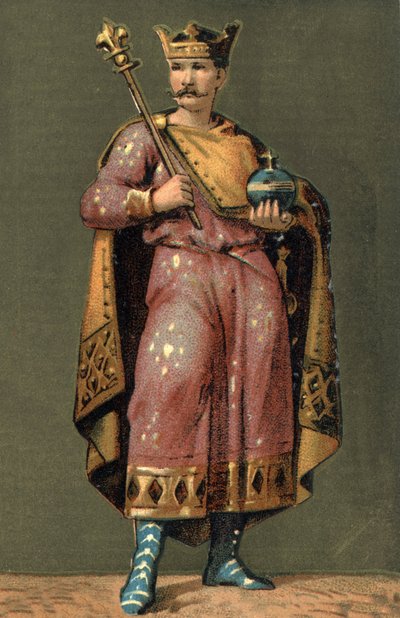Retrato de Carlos II el Calvo (823 - 877), Rey de Francia de Unknown artist