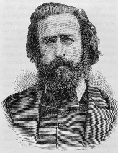 Retrato de Charles Théophile Ferré (1845 - 1871). Grabado de finales del siglo XIX en “Histoire de France” de H. Martin. de Unknown artist