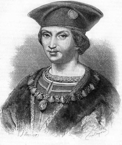 Retrato de Carlos VIII Rey de Francia (1470-1498). de Unknown artist