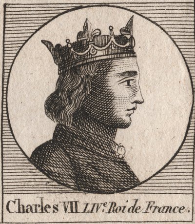 Retrato de Carlos VII (1403-1461) Rey de Francia - CARLOS VII (1403-1461) Rey de Francia de Unknown artist