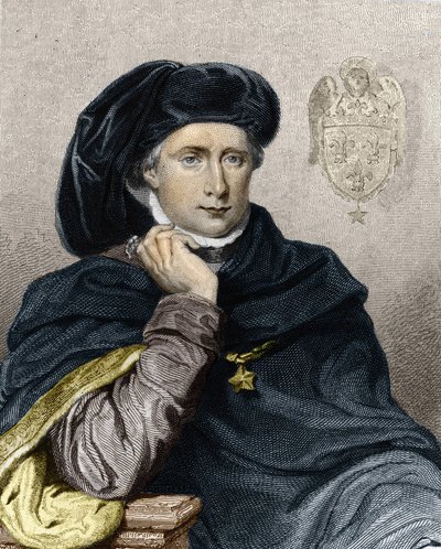 Retrato de Carlos VI el Amado o el Loco (1368-1422), Rey de Francia - en 
