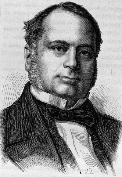 Retrato de Charles Valletta (? - 1881). Grabado de finales del siglo XIX en “Histoire de France” de H. Martin de Unknown artist