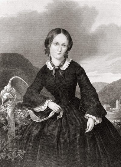 Retrato de Charlotte Bronte (1816 - 1855), poeta y novelista de Unknown artist