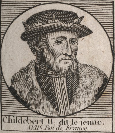 Retrato de Childeberto II de Unknown