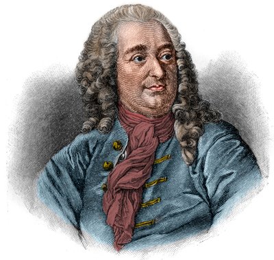 Retrato de Christian von Wolff o Christian von Wolf, jurista, matemático y filósofo alemán (1679-1754). Grabado. de Unknown artist