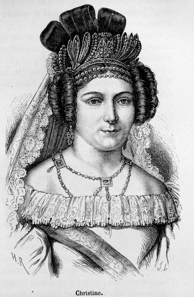 Retrato de Cristina de Suecia llamada Reina Cristina (1626-1689) de Unknown artist