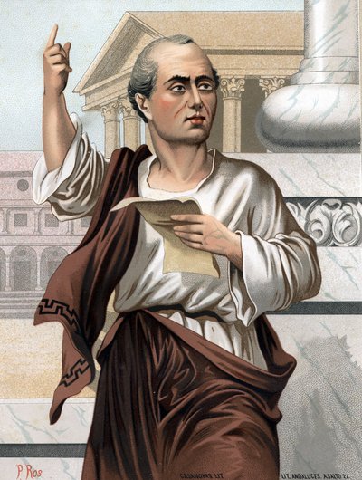 Retrato de Cicerón en latín Marcus Tullius Cicero, político, orador y escritor romano de Unknown artist