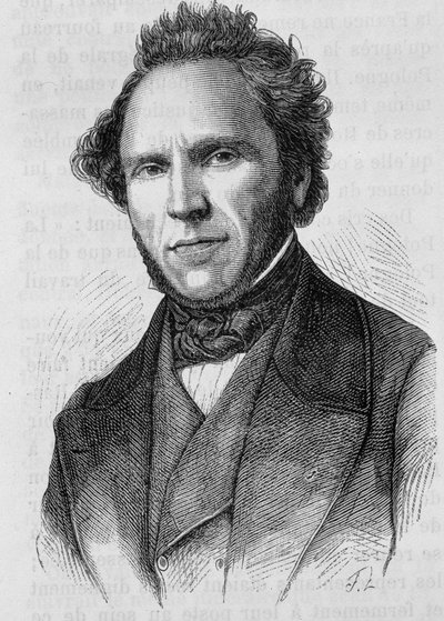 Retrato de Claude Anthime Corbon (1808 - 1891). Grabado de finales del siglo XIX en “Historia de Francia” de H. Martin. de Unknown artist