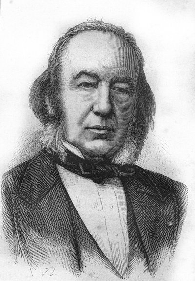Retrato de Claude Bernard (1813 - 1878) fisiólogo francés - en "L