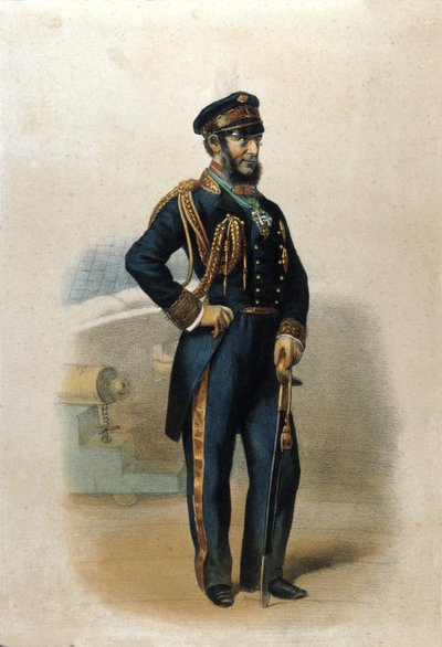 Retrato del Conde Carlo di Persano Pellion (1806-1883), patriota de la Unidad Italiana de Unknown artist