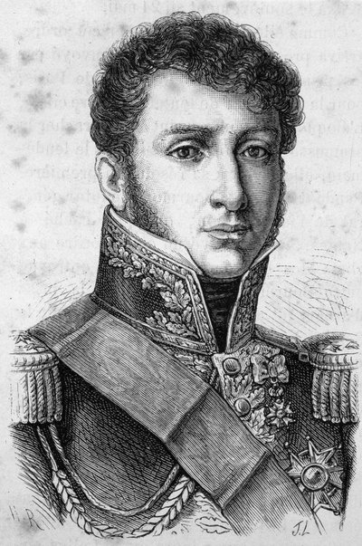 Retrato del Conde Charles Tristan de Montholon, general francés (1783-1853). de Unknown artist