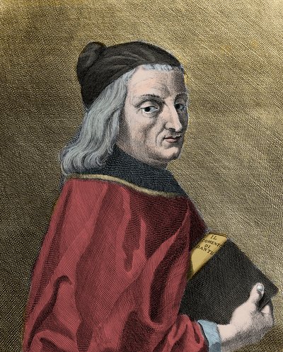 Retrato de Cristoforo Landino, humanista italiano de Unknown artist