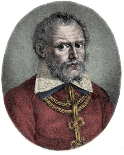 Retrato de Cypriano de Rory o Cipriano de Rory (1515-1565) compositor flamenco de Unknown artist