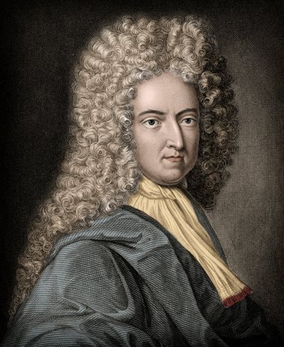 Retrato de Daniel Defoe (1660-1731), escritor y periodista inglés de Unknown artist