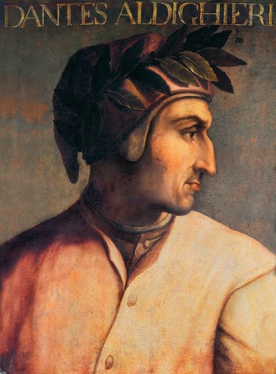 Retrato de Dante Alighieri (1265-1321) de Unknown artist