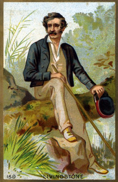 Retrato de David Livingstone (1813 - 1873). Cromolitografía de finales del siglo XIX de Unknown artist