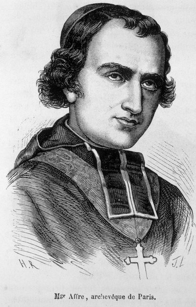 Retrato de Denys Auguste Affre (1793-1848), arcaico de París de Unknown artist