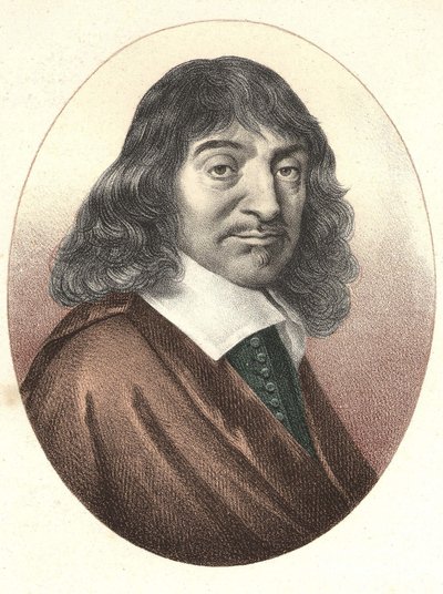 Retrato de Descartes (1596-1650). de Unknown artist