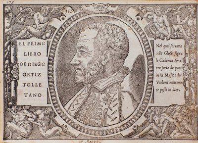 Retrato de Diego Ortiz Toledano (xilografía) de Unknown artist