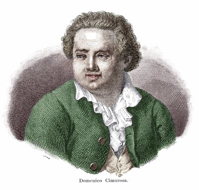 Retrato de Domenico Cimarosa (1749 -1801), compositor italiano de Unknown artist