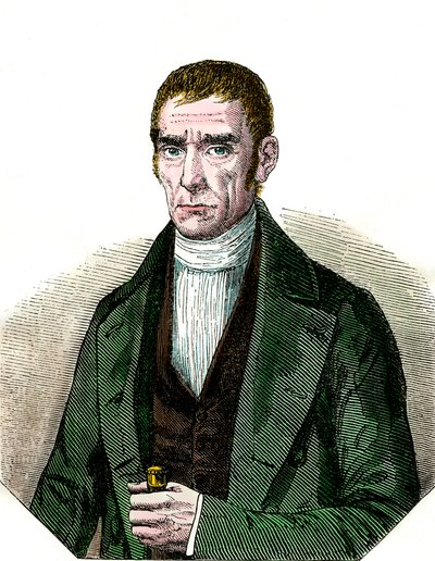 Retrato de Don Joaquim Suares (1781-1868) Presidente de la República de Uruguay. Grabado del siglo XIX. Coll. Off. de Unknown artist