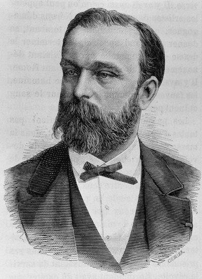 Retrato de Drouardel. Grabado de finales del siglo XIX en “Histoire de France” de H. Martin de Unknown artist