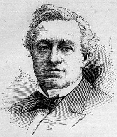 Retrato de Edmond Got, comediante francés, miembro de la Comédie Française. Grabado en 