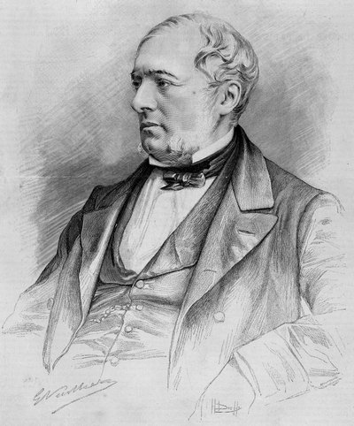 Retrato de Edouard Charton, pintor, fallecido en 1890. de Unknown artist