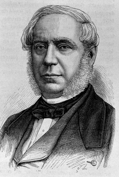 Retrato de Edouard Drouyn de Lhuys (1805-1881). Grabado de finales del siglo XIX en “Historia de Francia” de H. Martin de Unknown artist