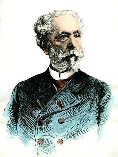 Retrato de Edouard Lalo, compositor francés de Unknown artist