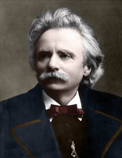 Retrato de Edvard Grieg (1843 - 1907) compositor noruego. de Unknown artist