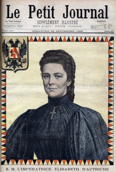 Retrato de Isabel de Austria (Sissi) - en “Le Petit Journal” del 25/09/1898 de Unknown artist