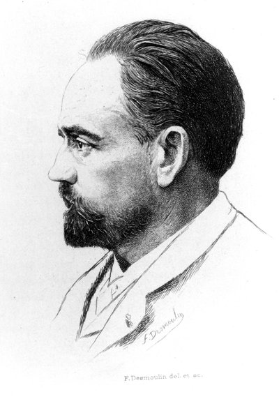 Retrato de Émile Zola por F. Desmoulin de Unknown artist