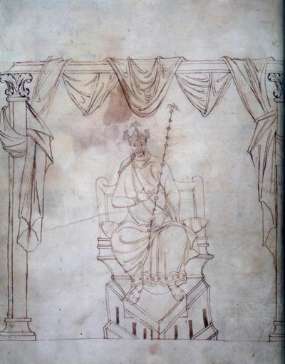 Retrato del emperador Carlomagno (miniatura del 