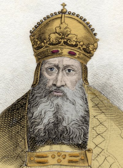 Retrato del Emperador Rodolfo de Habsburgo (1218-1291), Emperador Romano Germánico (Rodolfo I de Alemania) de Unknown artist